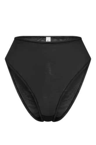 Intimates mjuk mesh-trosa med hög midja i svart