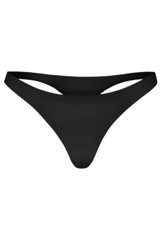 Intimates sömlös stickad string i svart