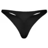 Intimates sömlös stickad string i svart