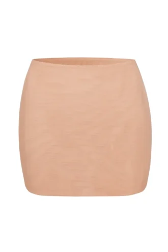 Intimates Soft Mesh lågmidjad mikromini-kjol i Warm Peach
