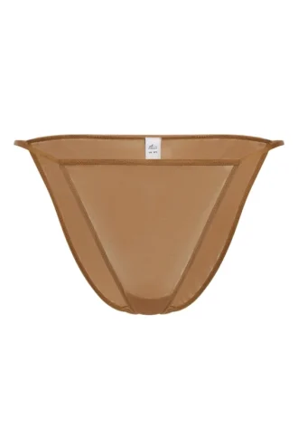 Intimates Soft Mesh String Bikini i Almond