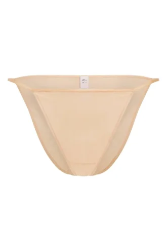 Intimates Soft Mesh String Bikini i beige