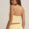 Isalie Modal Camisole Pyjama Top i pastellgult