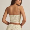 Isalie Modal Camisole Pyjama Toppar i citronmönster