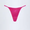 Jalama-bikinibyxor med dekorationer i rosa tropiskt mönster