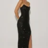 Jasella Embellished Corset Gown i svart