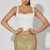 Jianna Embellished Low-Rise Mini Kjolar i guld