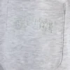 Joggingbyxor i borstad jersey med vida ben i gråmelerat