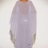 Jovelle genomskinlig draperad cape i chiffong i lila
