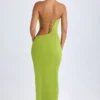 Kaikoa Cut-Out Bandeau Maxiklänning i pärongrönt