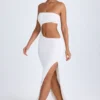 Kaikoa Cut-Out Bandeau Maxiklänning i vitt
