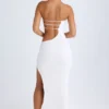 Kaikoa Cut-Out Bandeau Maxiklänning i vitt