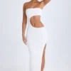 Kaikoa Cut-Out Bandeau Maxiklänning i vitt