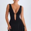 Kalista Plunge Cut-Out Miniklänning i Svart