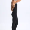 Kiki Modal Plunge Open-Back Flared Jumpsuit i svart