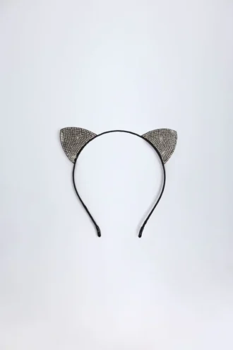 Kitty Cat Ears-hårband i svart