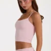 Kort modaltanktop i färgen Blush