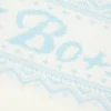 Kort tröja i jacquardstickning i ivory