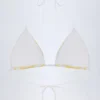 Kotor triangel-bikinitopp i citrongul