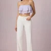 Bobbi Mid-Rise Barrel-Leg Jeans i Ecru Wash