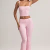 Lai Modal camisole-top med fyrkantig halsringning i pastellrosa