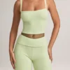Lai Modal camisole-top med rund hals i salviagrön