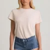 Lanori lågmidjade hotpants i mellanblått