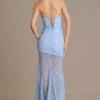 Liliane Premium Embellished Lace Corset Gown i himmelsblått