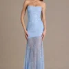 Liliane Premium Embellished Lace Corset Gown i himmelsblått