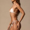Lilou triangel-bikinitopp i vitt