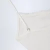 Livia Pointelle Ruched Camisole Crop Top i vitt
