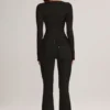 Lone Denim Mid-Rise Flared Jeans i svart