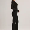 Lone Denim Mid-Rise Flared Jeans i svart