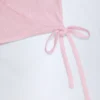 Lou Pointelle Wrap Crop Top i babyrosa