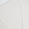 Lou Pointelle Wrap Crop Top i vitt