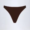 Manea högskurna cheeky-bikinibyxor i mörk choklad