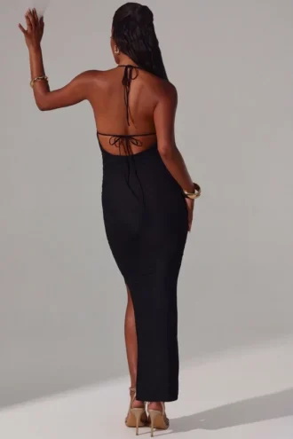 mariposa plunge cowl neck floor length klnning i svart 2 330x495 - Mariposa Plunge Cowl Neck Floor Length Kl&auml;nning i svart