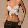 Maris Butterfly Tie-Back Top i vitt