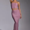 Melisande Embellished Mid Rise Gown Kjol i ljusrosa