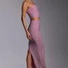 Melisande Embellished Mid Rise Gown Kjol i ljusrosa