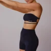 Mini-shorts med hög midja i svart