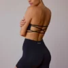Mini-shorts med hög midja i svart