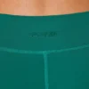 Mini-shorts med vridet midjeband och fickor i blågrönt