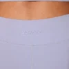 Mini-shorts med vridet midjeband och fickor i periwinkle