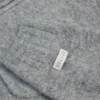 Mjuk, kort hoodie i grått med dragkedja