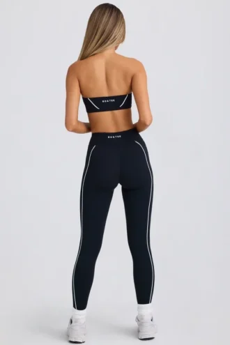 Mjuka Active Contrast-leggings i svart