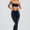 Mjuka Active Contrast-leggings i svart