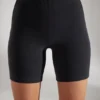 Mjuka bikershorts i bomull i svart