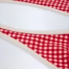 Morella halterneck-bikinitopp i röd rutig