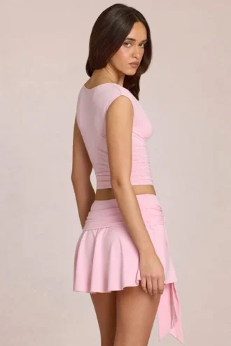 Nalia Modal Plunge Top i Blossom Pink